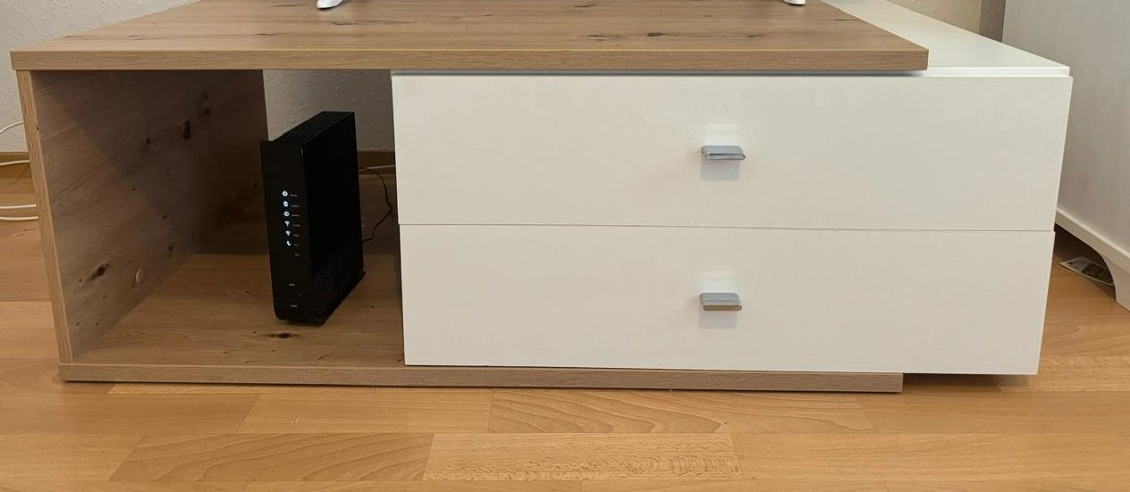 Artisan Oak and White Coffee Table